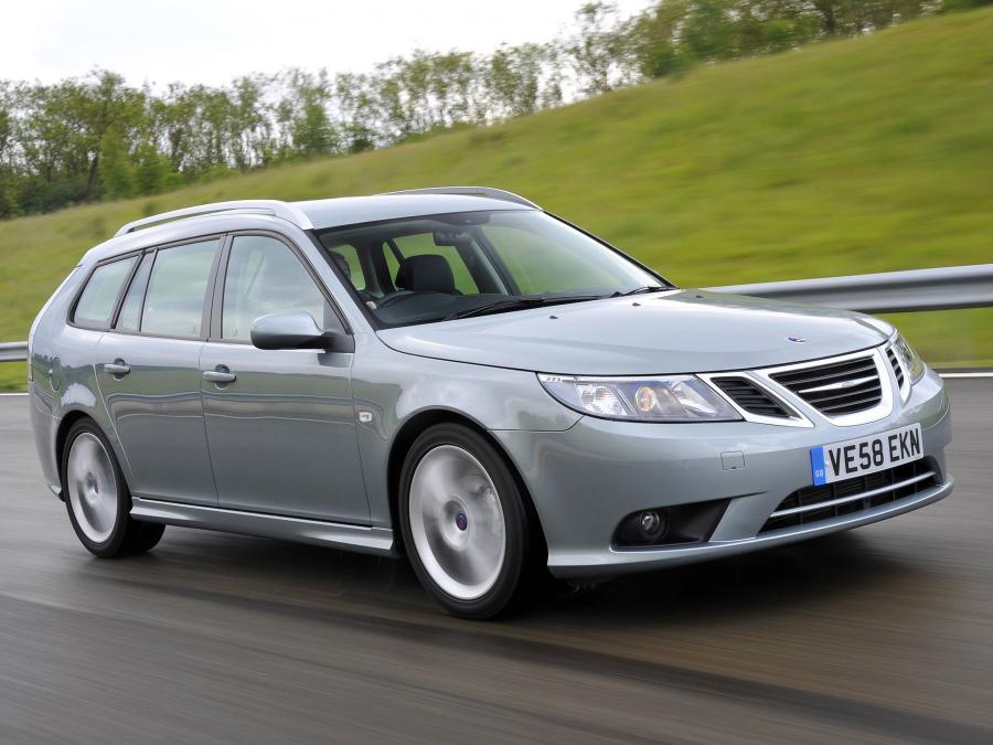 Saab 9-3 SportCombi (UK) '2008